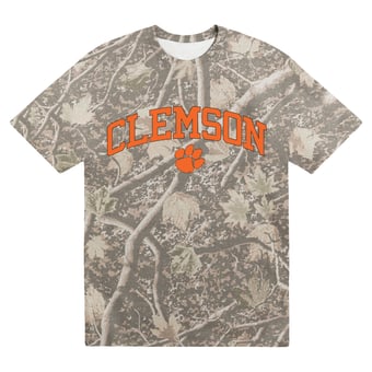 Men's Uscape Apparel  Camo Clemson Tigers Back Bay Heavyweight T-Shirt