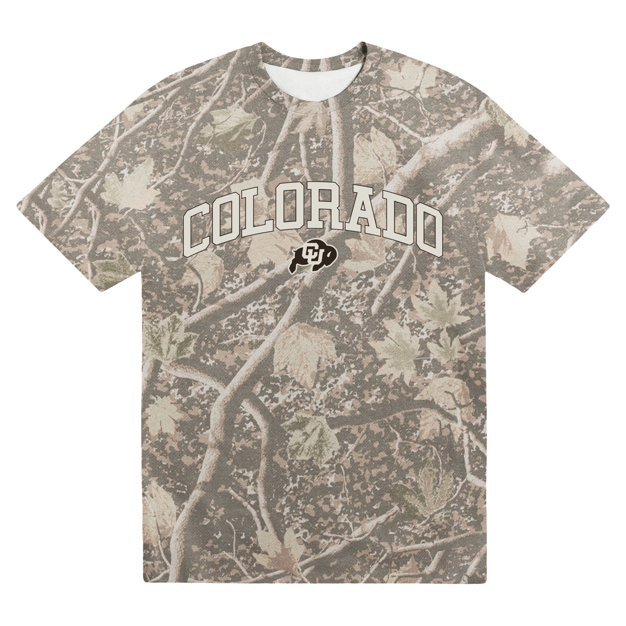 Men's Uscape Apparel  Camo Colorado Buffaloes Back Bay Heavyweight T-Shirt