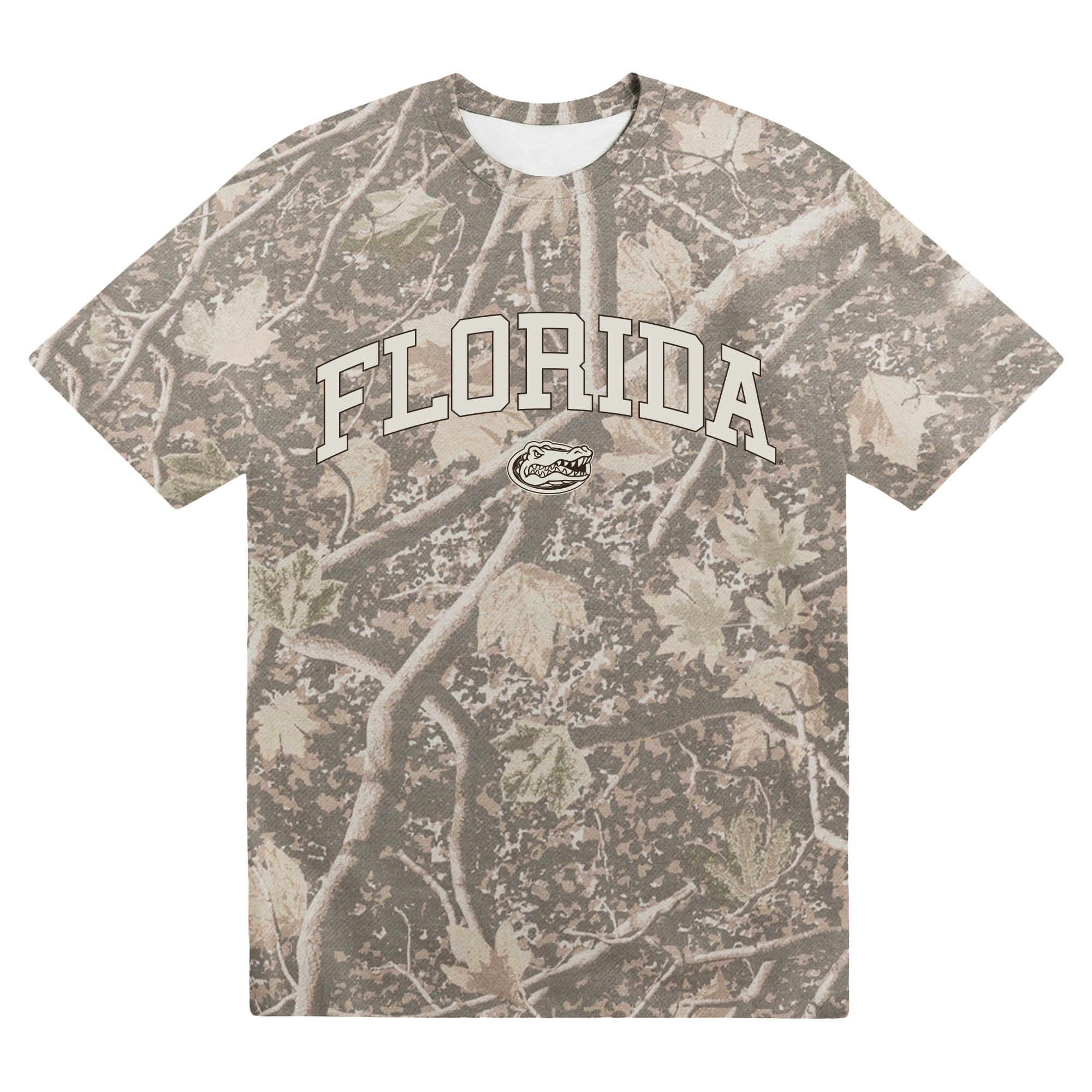 Men's Uscape Apparel Camo Florida Gators Back Bay Heavyweight T-Shirt