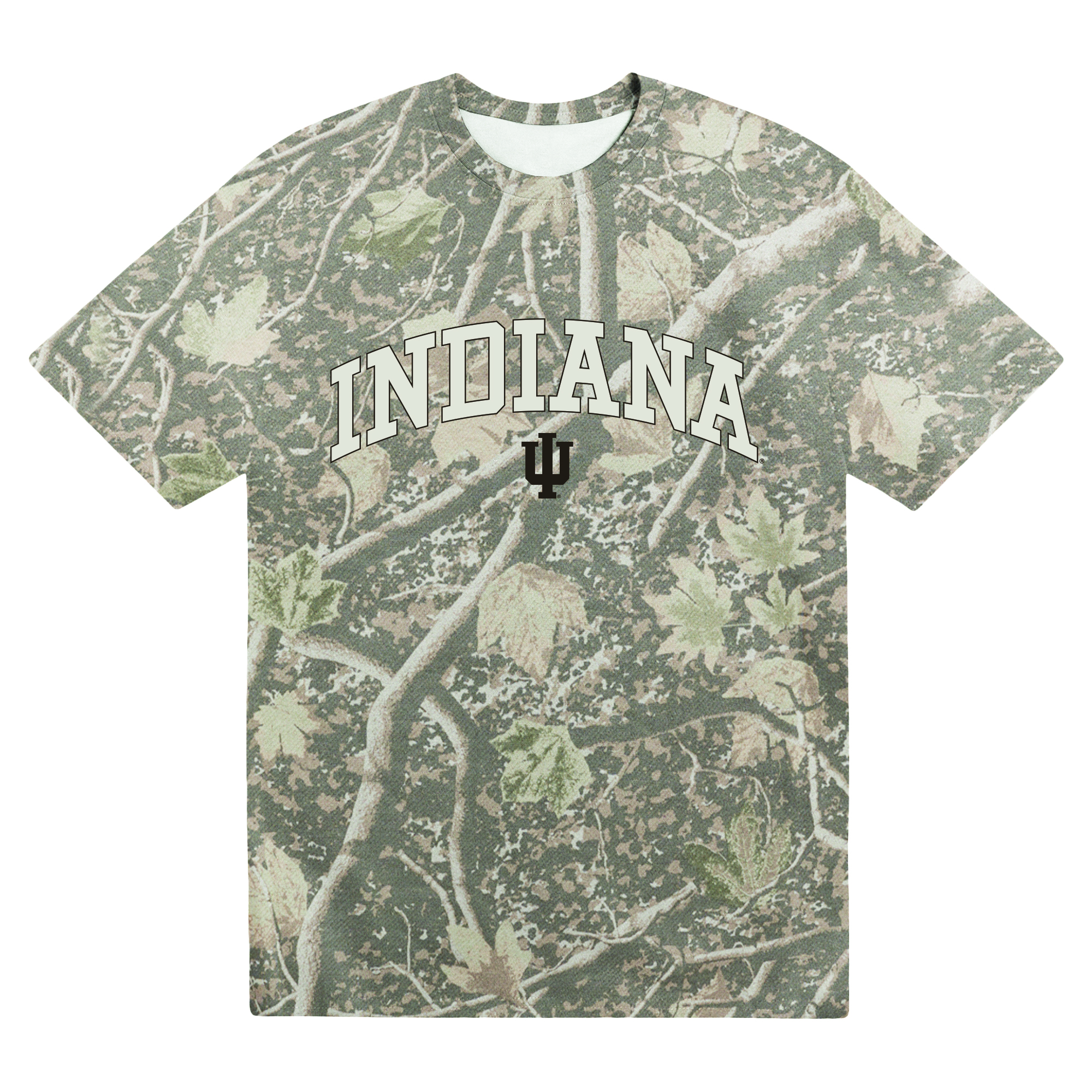 Men's Uscape Apparel  Camo Indiana Hoosiers Back Bay Heavyweight T-Shirt