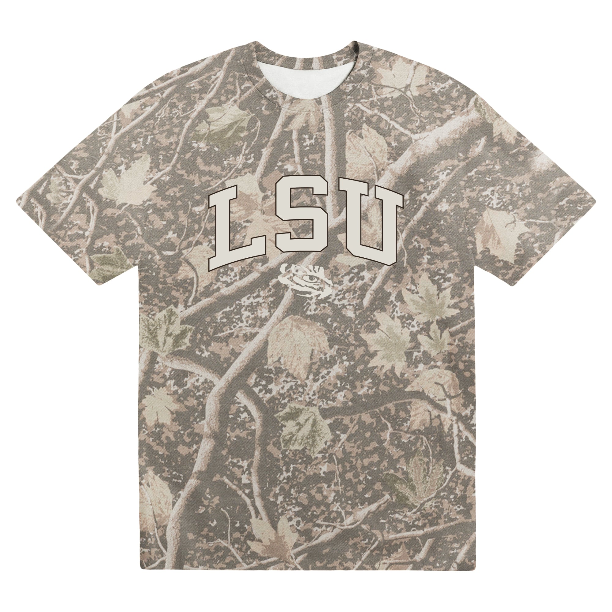 Men's Uscape Apparel  Camo LSU Tigers Back Bay Heavyweight T-Shirt