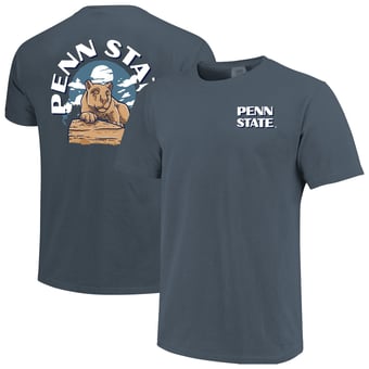 Men's  Navy Penn State Nittany Lions Comfort Colors Team Statue T-Shirt