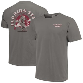 Men's  Gray Florida State Seminoles Comfort Colors Team Statue T-Shirt