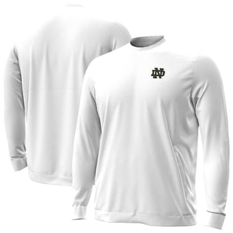 Men's Under Armour White Notre Dame Fighting Irish 2026 Sideline Meridian Cold Weather Sweatshirt