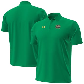 Men's Under Armour Kelly Green Notre Dame Fighting Irish 2026 Sideline ArmourDry Polo