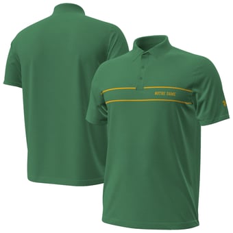 Men's Under Armour Green Notre Dame Fighting Irish 2026 Sideline Playoff Chest Stripe Polo