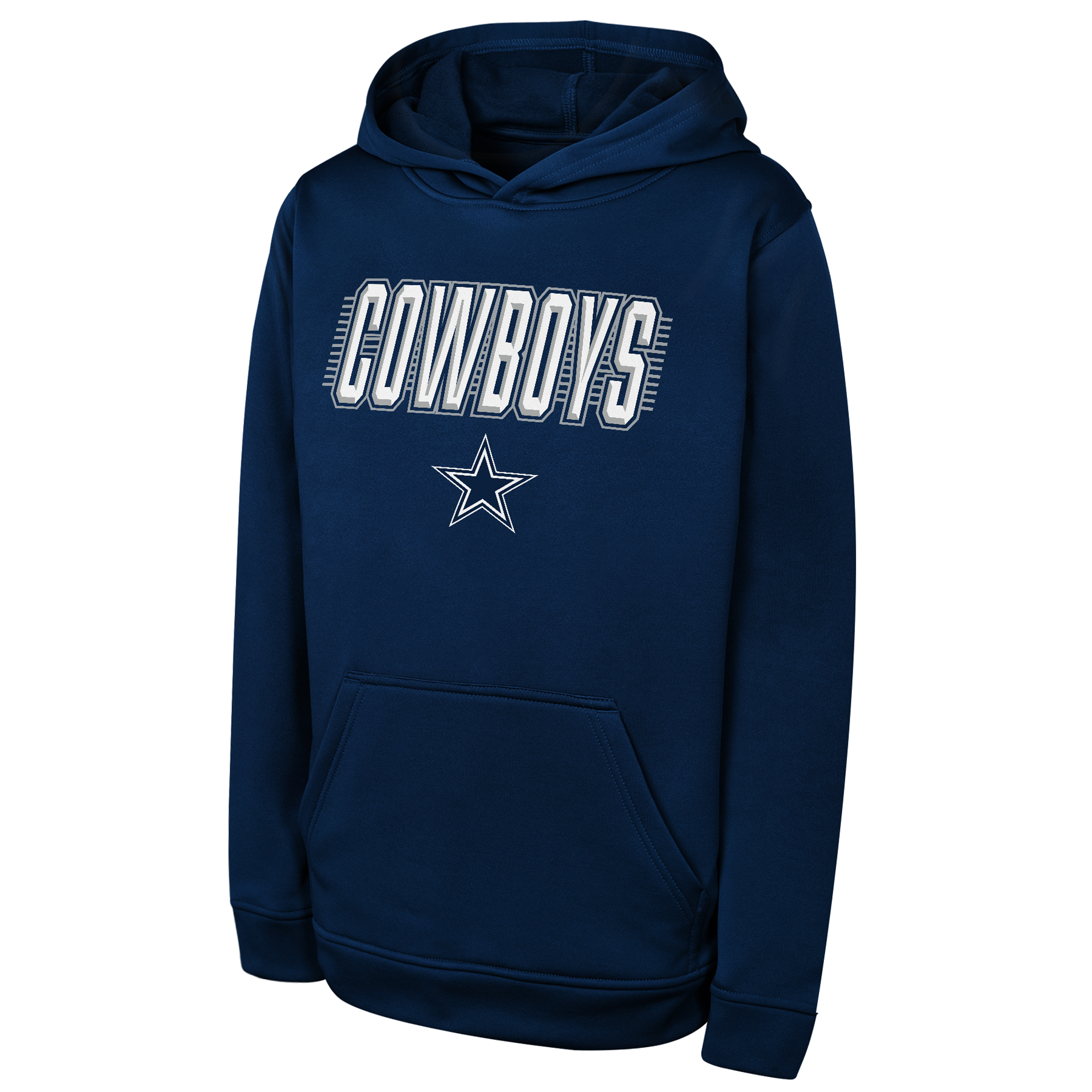 Youth Outerstuff Navy Dallas Cowboys Sack Party Performance Hoodie