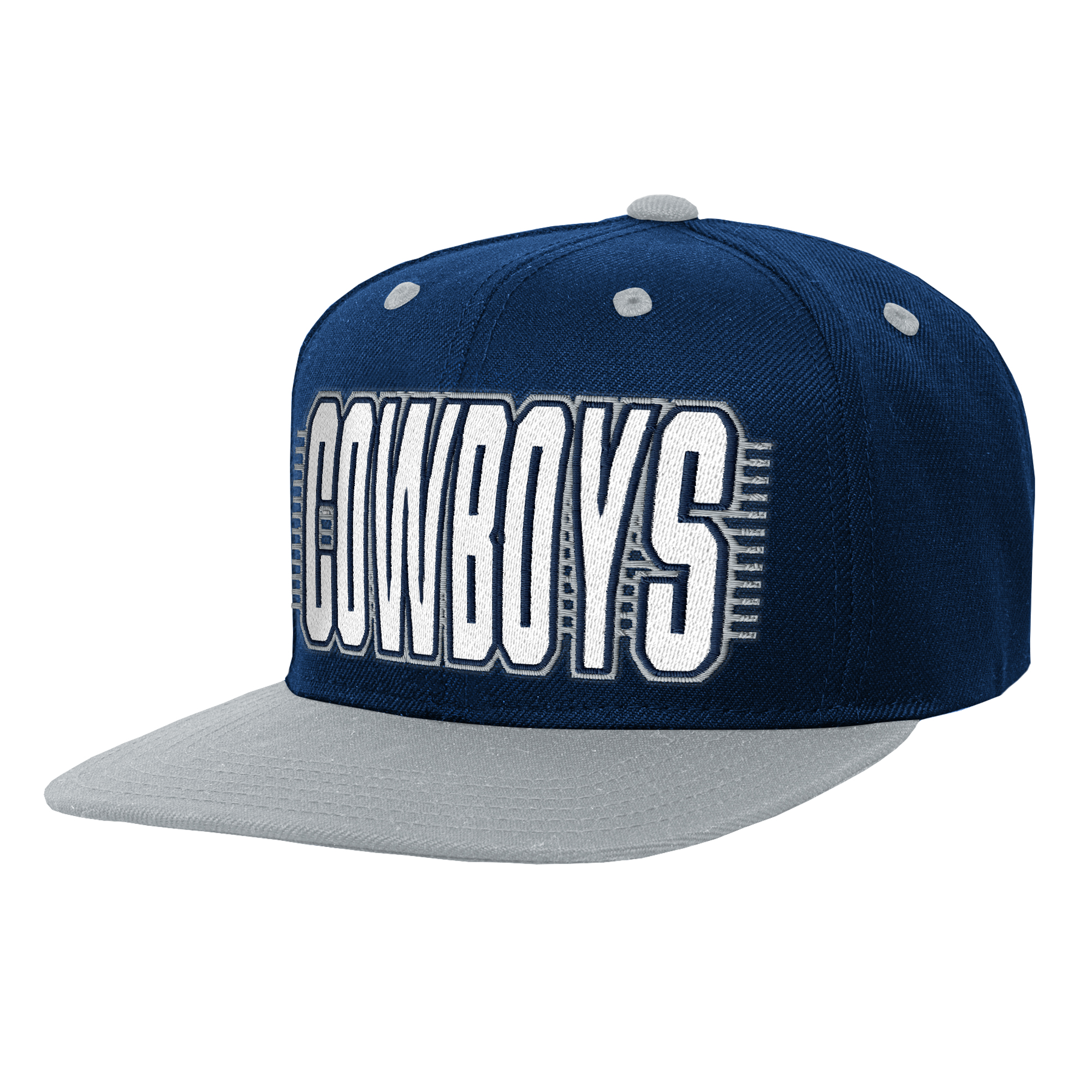 Youth Outerstuff Navy Dallas Cowboys Snapback Hat