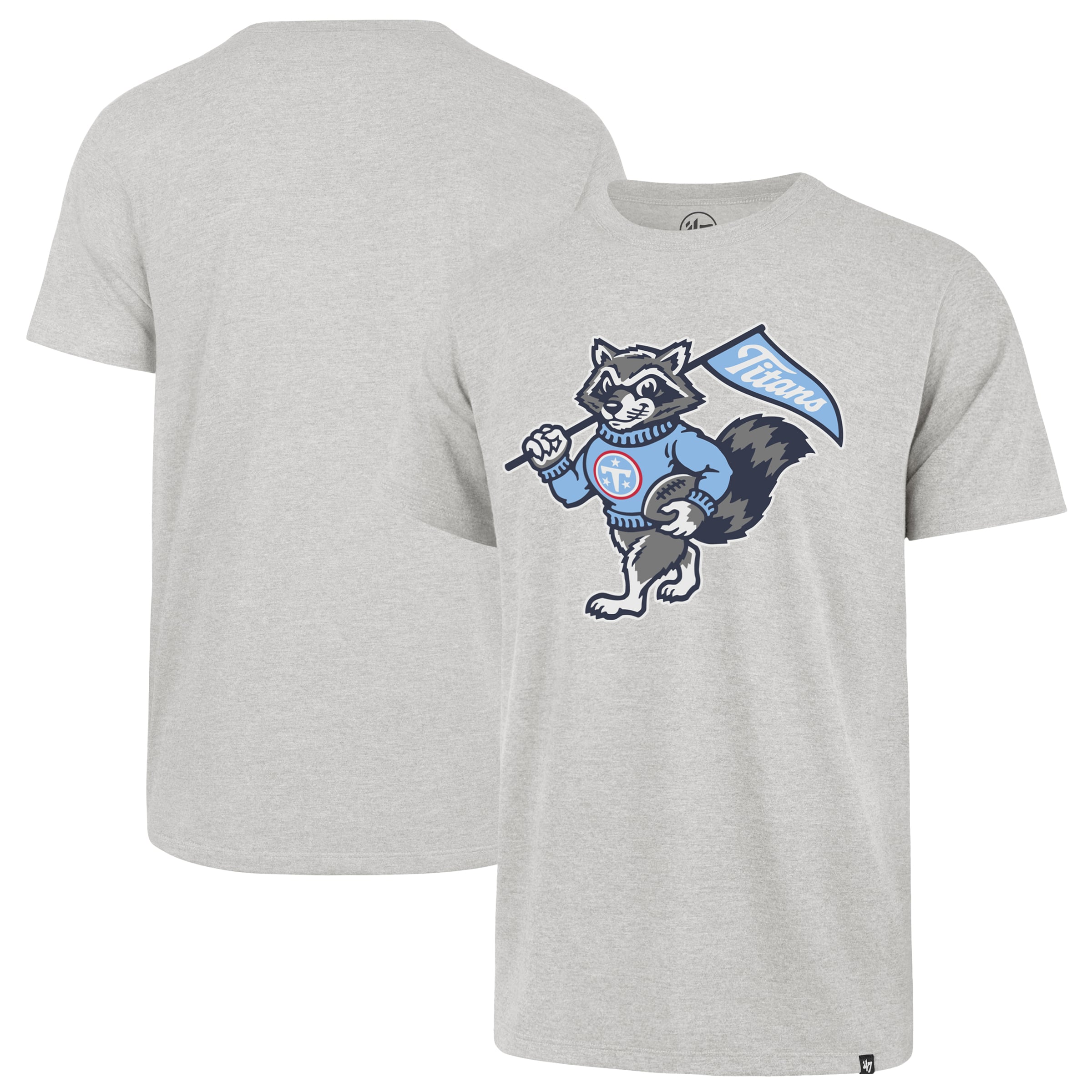 Men's '47 Gray Tennessee Titans Vintage T-Rac Imprint Franklin T-Shirt