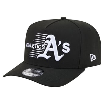 Men's New Era  Black Athletics Motion A-Frame 9FIFTY Snapback Hat