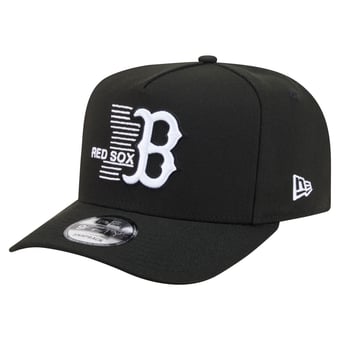 Men's New Era  Black Boston Red Sox Motion A-Frame 9FIFTY Snapback Hat