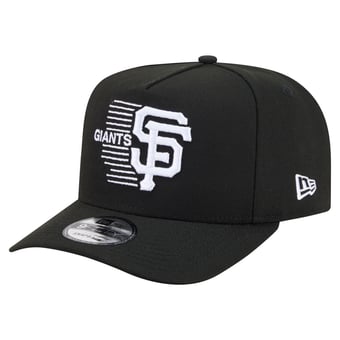 Men's New Era  Black San Francisco Giants Motion A-Frame 9FIFTY Snapback Hat
