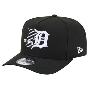 Men's New Era  Black Detroit Tigers Motion A-Frame 9FIFTY Snapback Hat