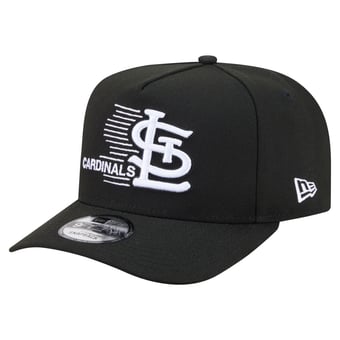 Men's New Era  Black St. Louis Cardinals Motion A-Frame 9FIFTY Snapback Hat