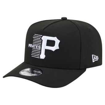 Men's New Era  Black Pittsburgh Pirates Motion A-Frame 9FIFTY Snapback Hat
