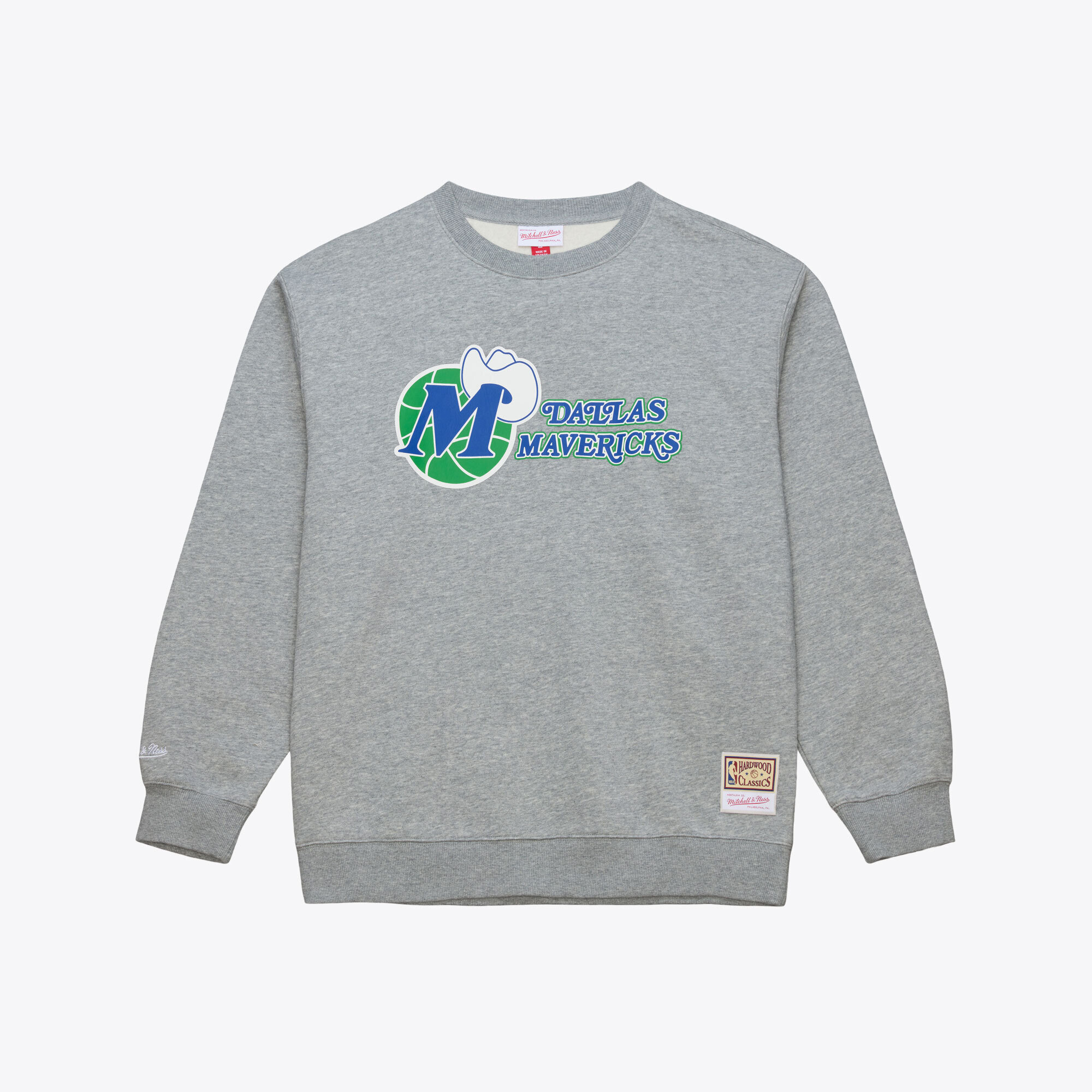 Mitchell & Ness Men's Heather Gray Dallas Mavericks Walk-Off Fleece Sweatshirt - Heather Gray