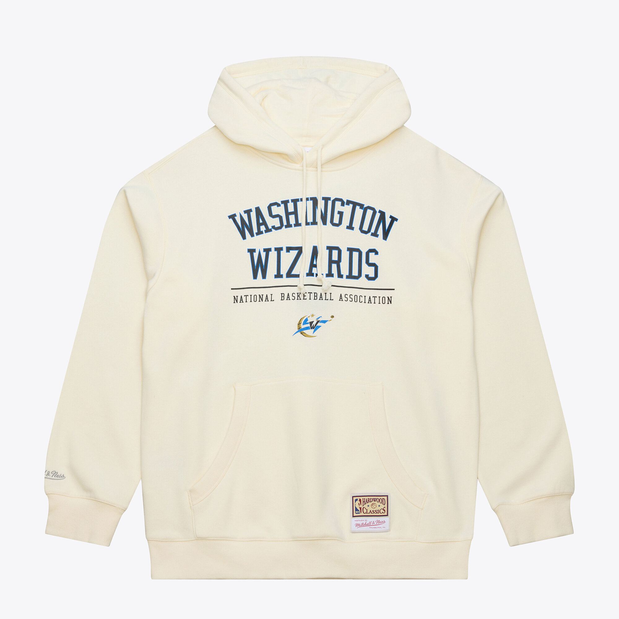 Mitchell & Ness Men's Cream Washington Wizards Walk-Off Fleece Hoodie - Cream