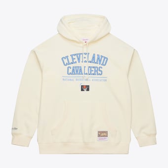 Men's Mitchell & Ness Cream Cleveland Cavaliers Walk-Off Fleece Hoodie