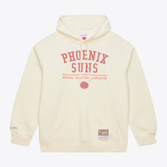Men's Mitchell & Ness Cream Phoenix Suns Walk-Off Fleece Hoodie