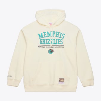 Men's Mitchell & Ness Cream Memphis Grizzlies Walk-Off Fleece Hoodie