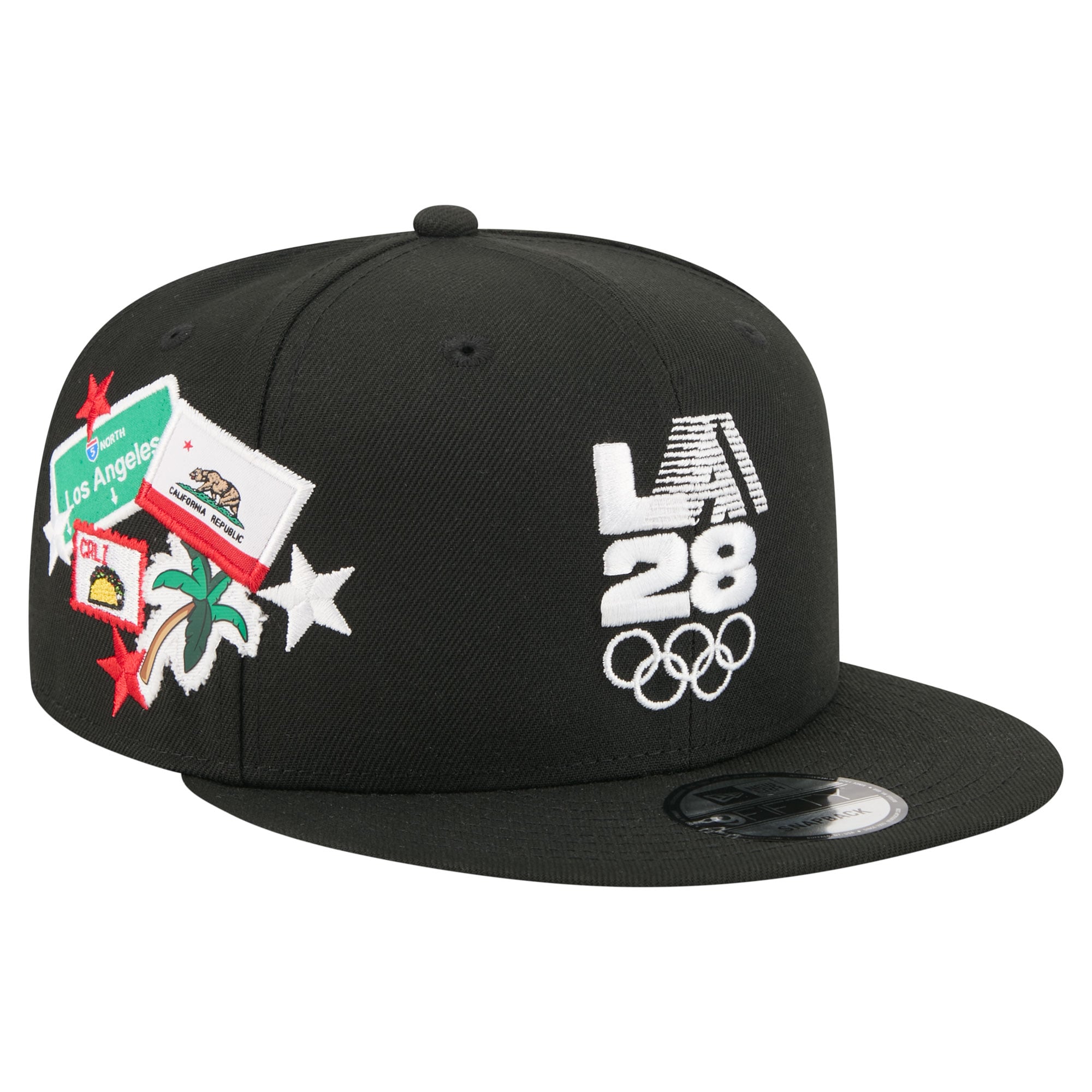 Unisex New Era  Black LA28 Summer Olympics City Patch 9FIFTY Snapback Hat