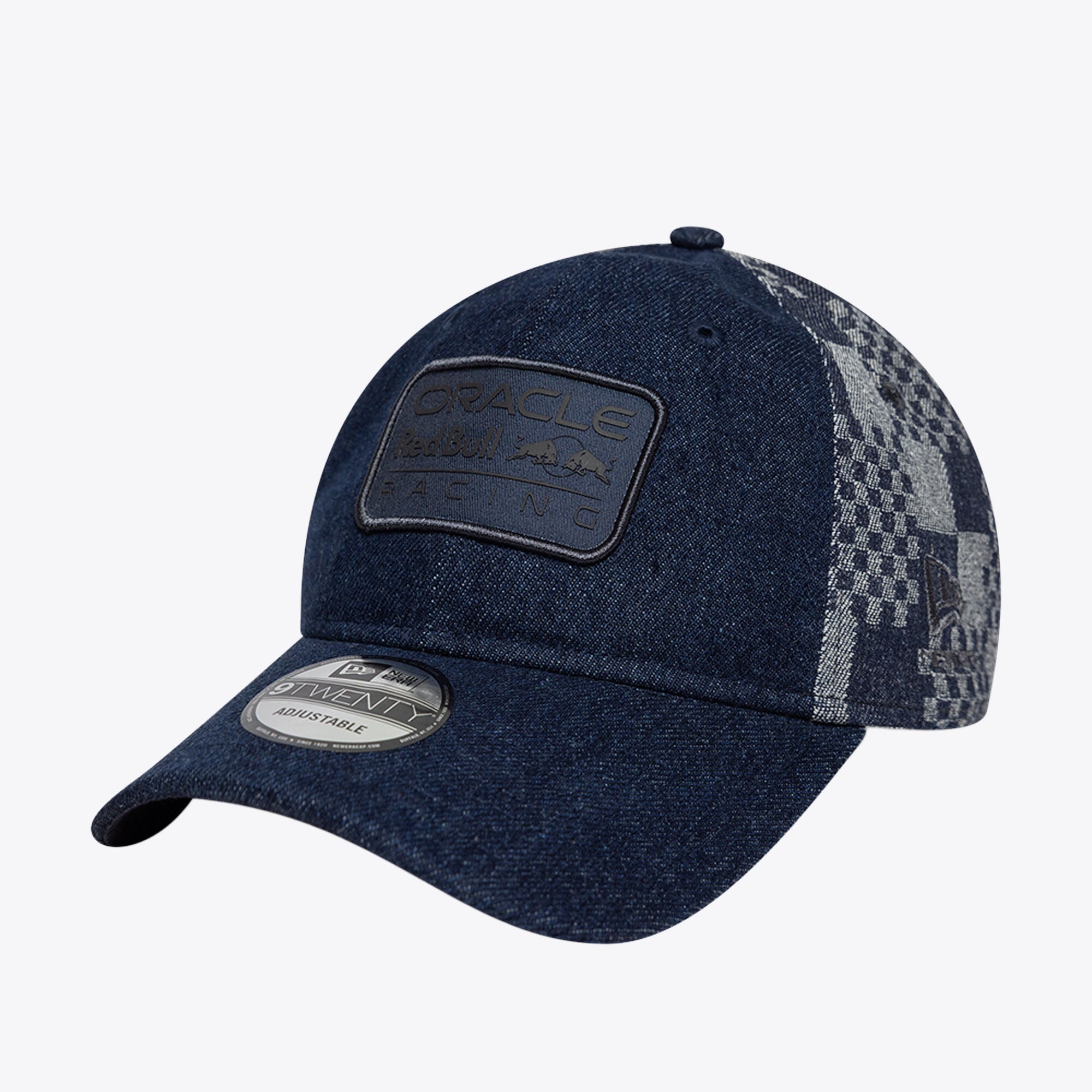 Oracle Red Bull Racing New Era 9TWENTY Denim Cap mit Muster – Unisex