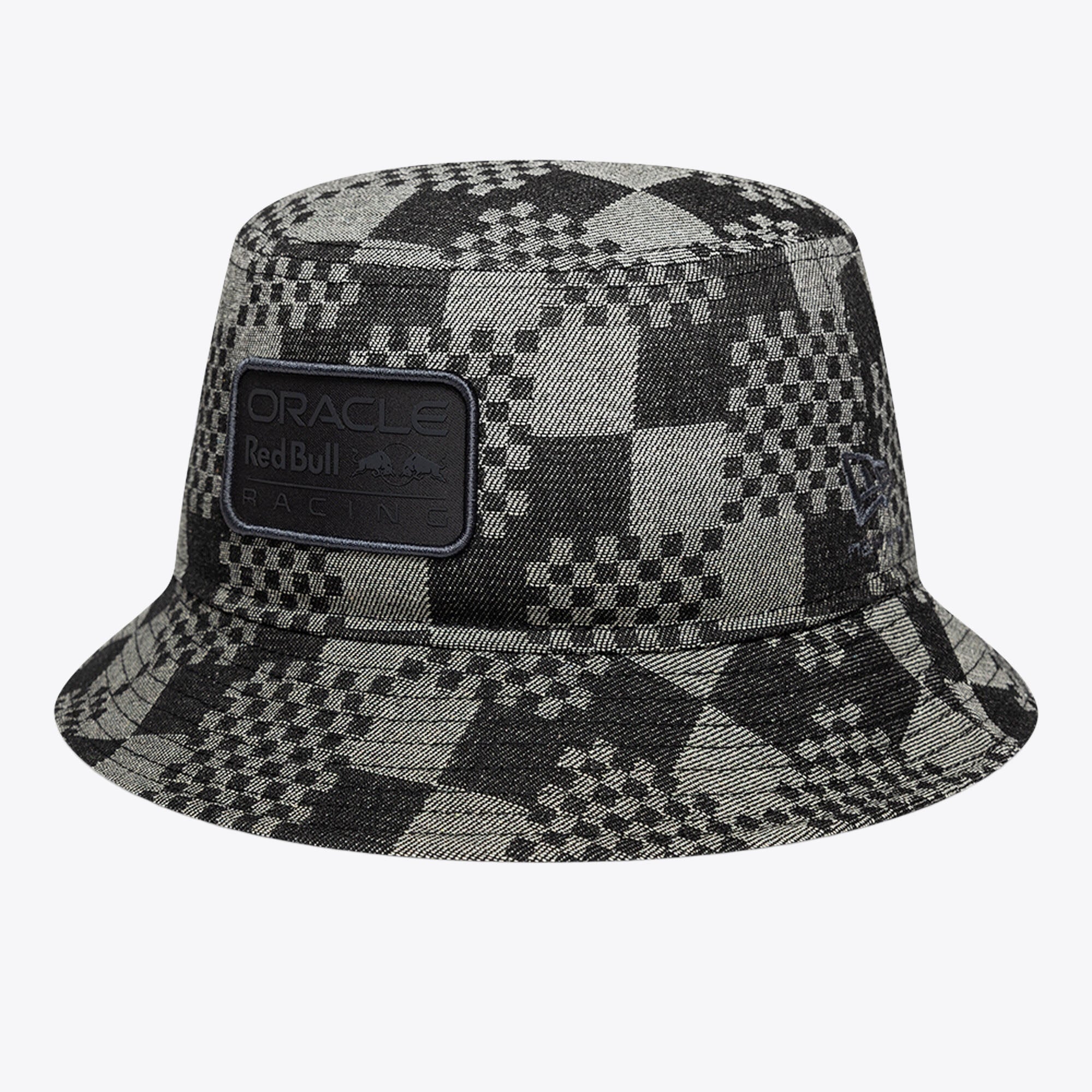 Oracle Red Bull Racing New Era Gemusterter Denim-Bucket-Hat