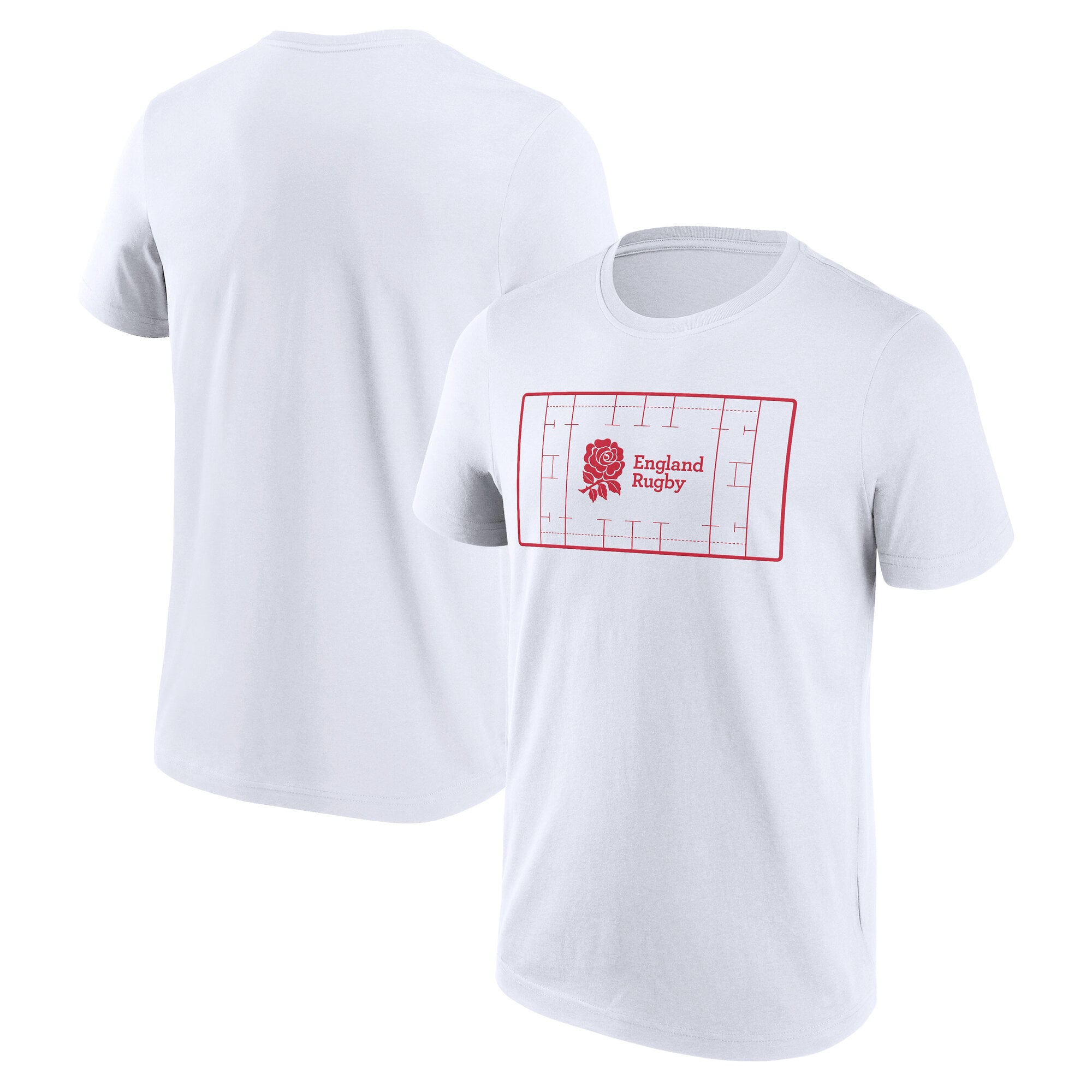 Maglietta grafica con logo England Rugby - Bianca