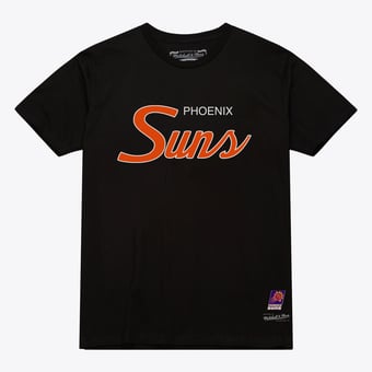 Men's Mitchell & Ness Black Phoenix Suns Vintage Wordmark T-Shirt