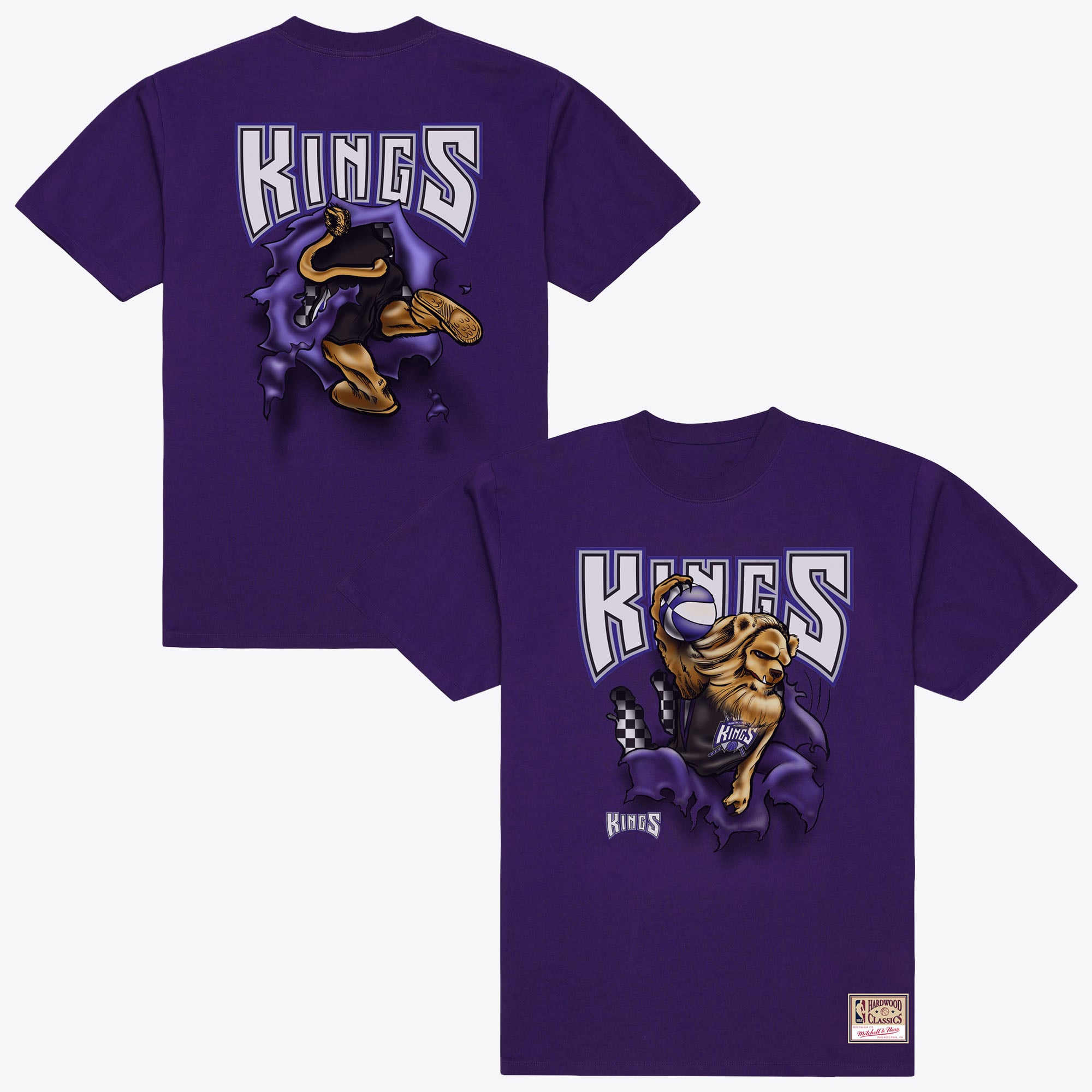 Men's Mitchell & Ness Purple Sacramento Kings Breakthrough T-Shirt