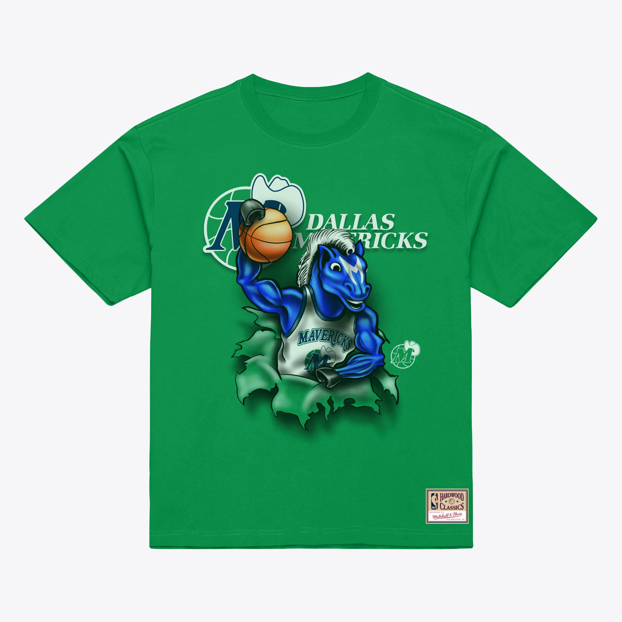 Men's Mitchell & Ness Green Dallas Mavericks Breakthrough T-Shirt