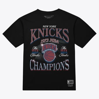 Men's Mitchell & Ness Black New York Knicks Champions Era T-Shirt