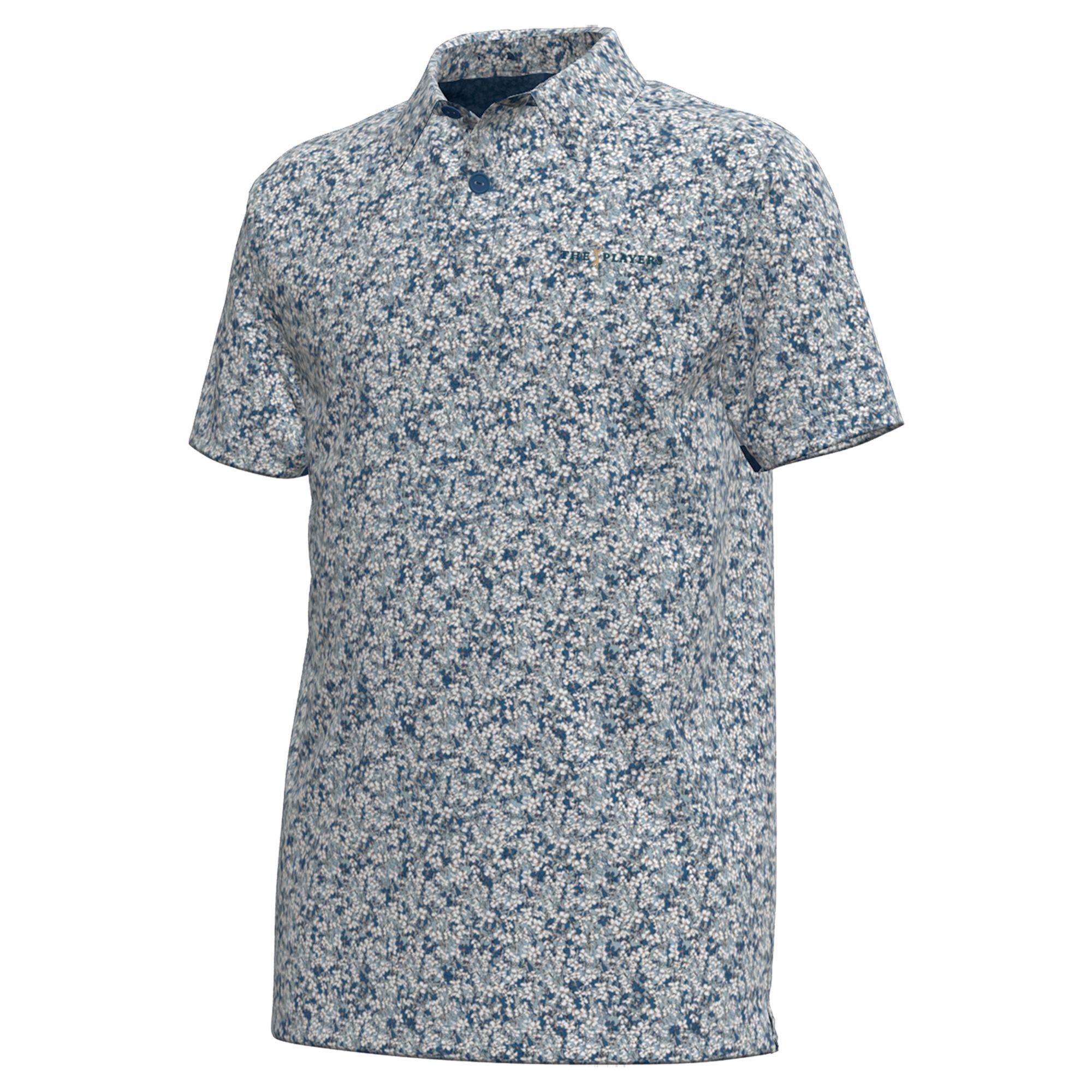 Youth Under Armour Blue THE PLAYERS Drive Print Polo Youth Under Armour Blue THE PLAYERS Drive Print Polo