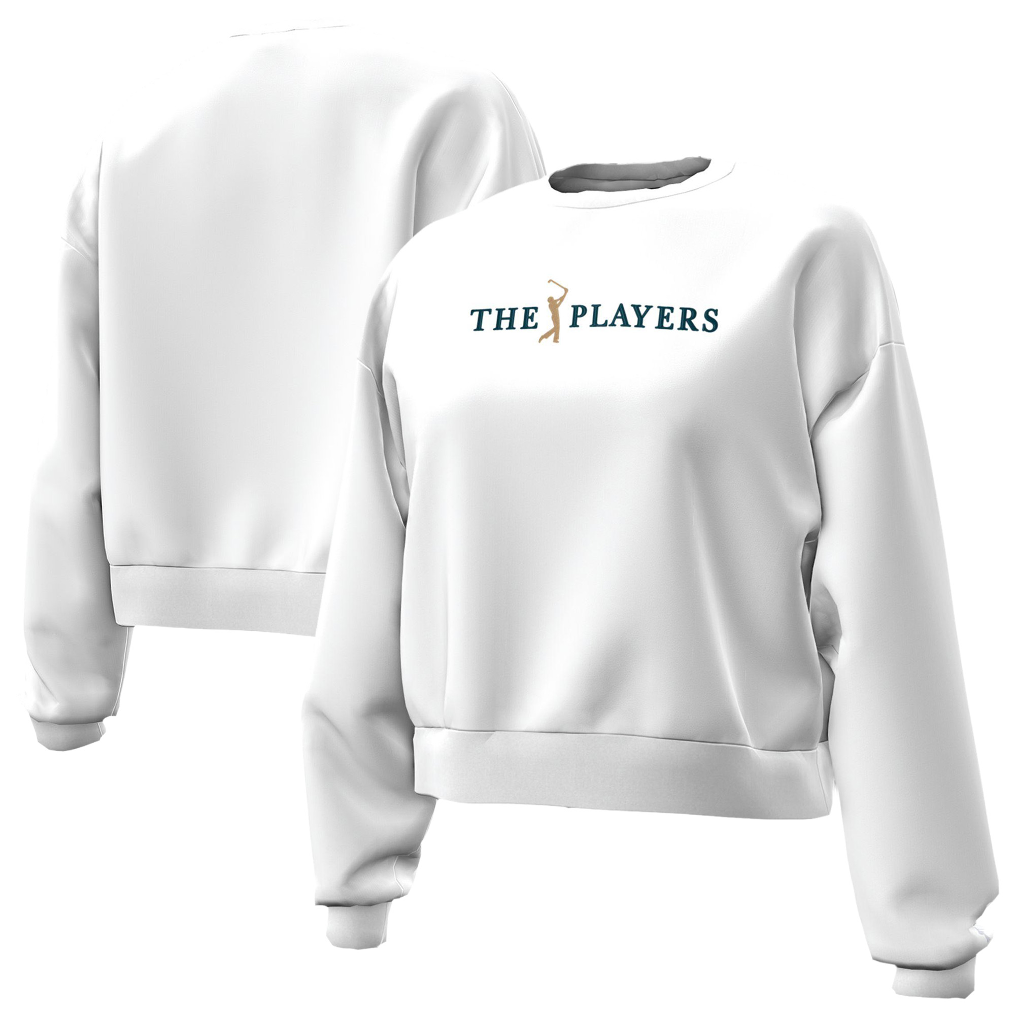 Women's Under Armour White THE PLAYERS Oversized Icon Fleece Sweatshirt