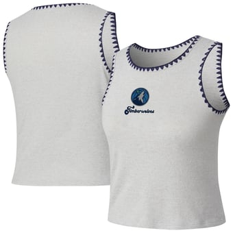 Women's Concepts Sport  Gray Minnesota Timberwolves Neptune Hacci Knit Tank Top