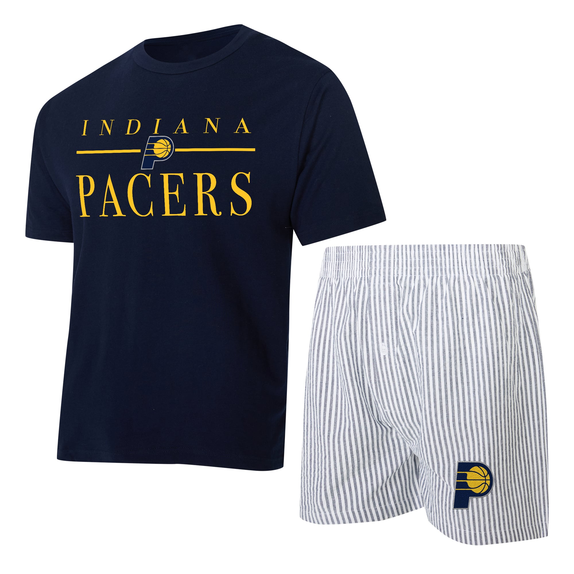 Women's Concepts Sport  Navy/White Indiana Pacers Copeland T-Shirt & Shorts Sleep Set