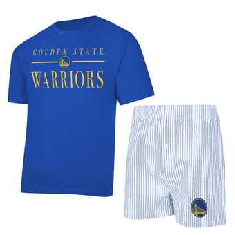 Women's Concepts Sport  Royal/White Golden State Warriors Copeland T-Shirt & Shorts Sleep Set