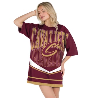 Women's Concepts Sport  Wine Cleveland Cavaliers Mosaic Knit Nightdress