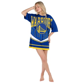 Women's Concepts Sport  Royal Golden State Warriors Mosaic Knit Nightdress