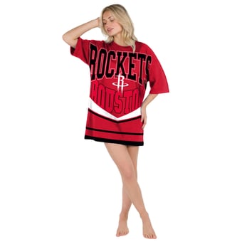 Women's Concepts Sport  Red Houston Rockets Mosaic Knit Nightdress