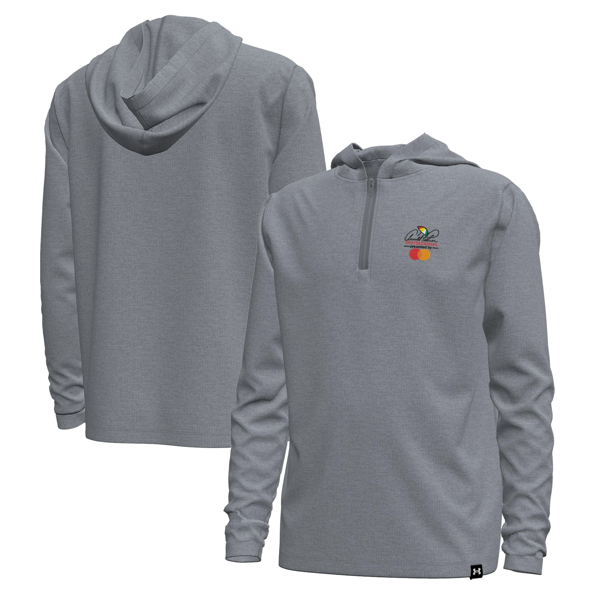 Youth Under Armour Heather Gray Arnold Palmer Invitational Quarter-Zip Hoodie Youth Under Armour Heather Gray Arnold Palmer Invitational Quarter-Zip Hoodie