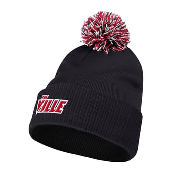 Men's adidas Black Louisville Cardinals 2026 Sideline Cuffed Knit Hat