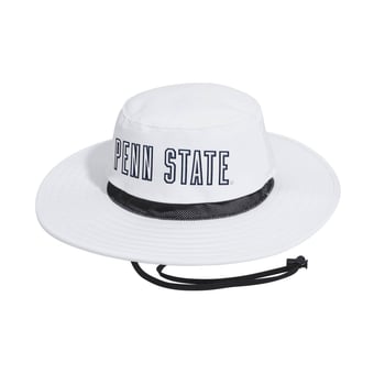 Men's adidas White Penn State Nittany Lions 2026 Sideline Wide Brim Boonie Bucket Hat