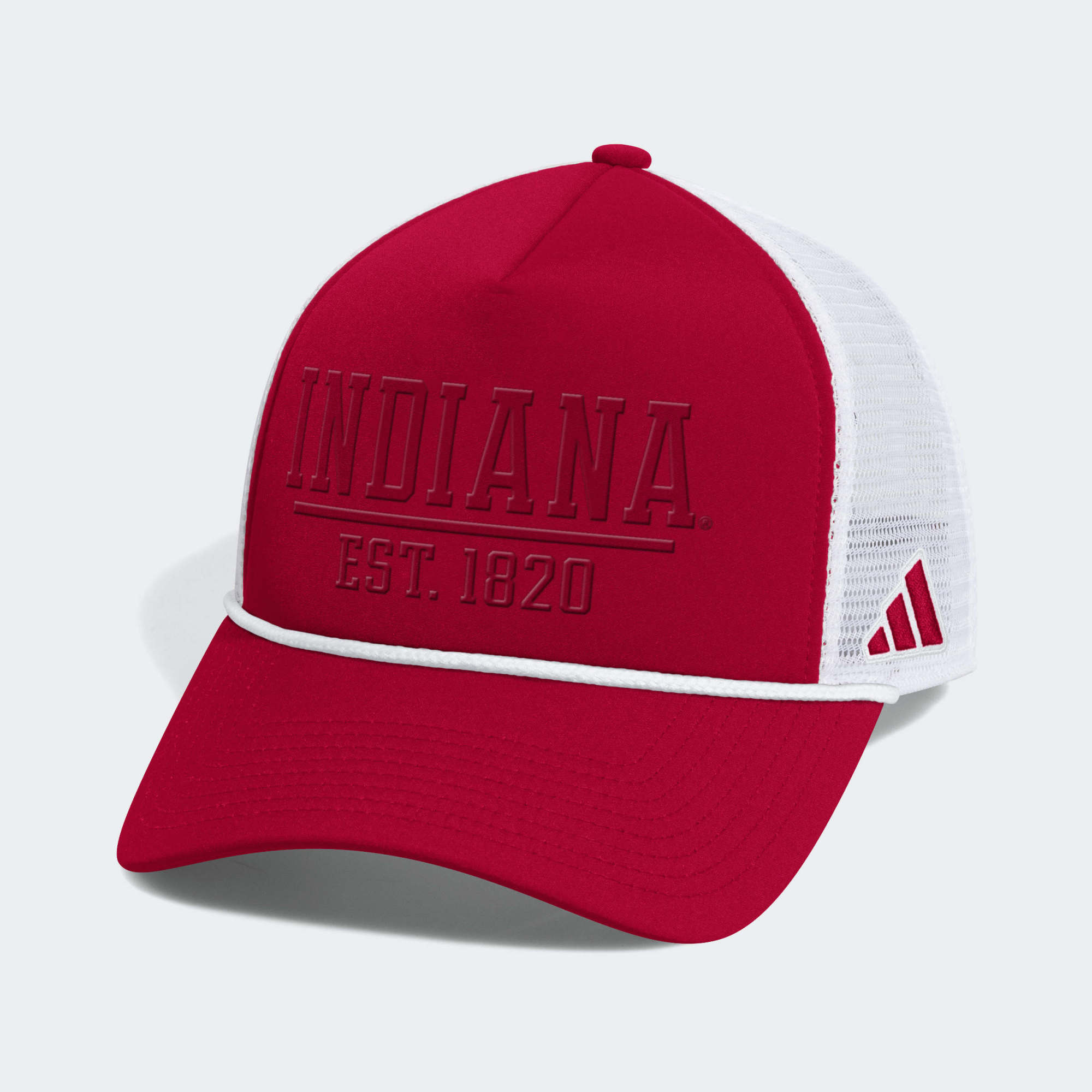 Men’s adidas Crimson/White Indiana Hoosiers Foam Front Trucker Adjustable Hat Men’s adidas Crimson/White Indiana Hoosiers Foam Front Trucker Adjustable Hat