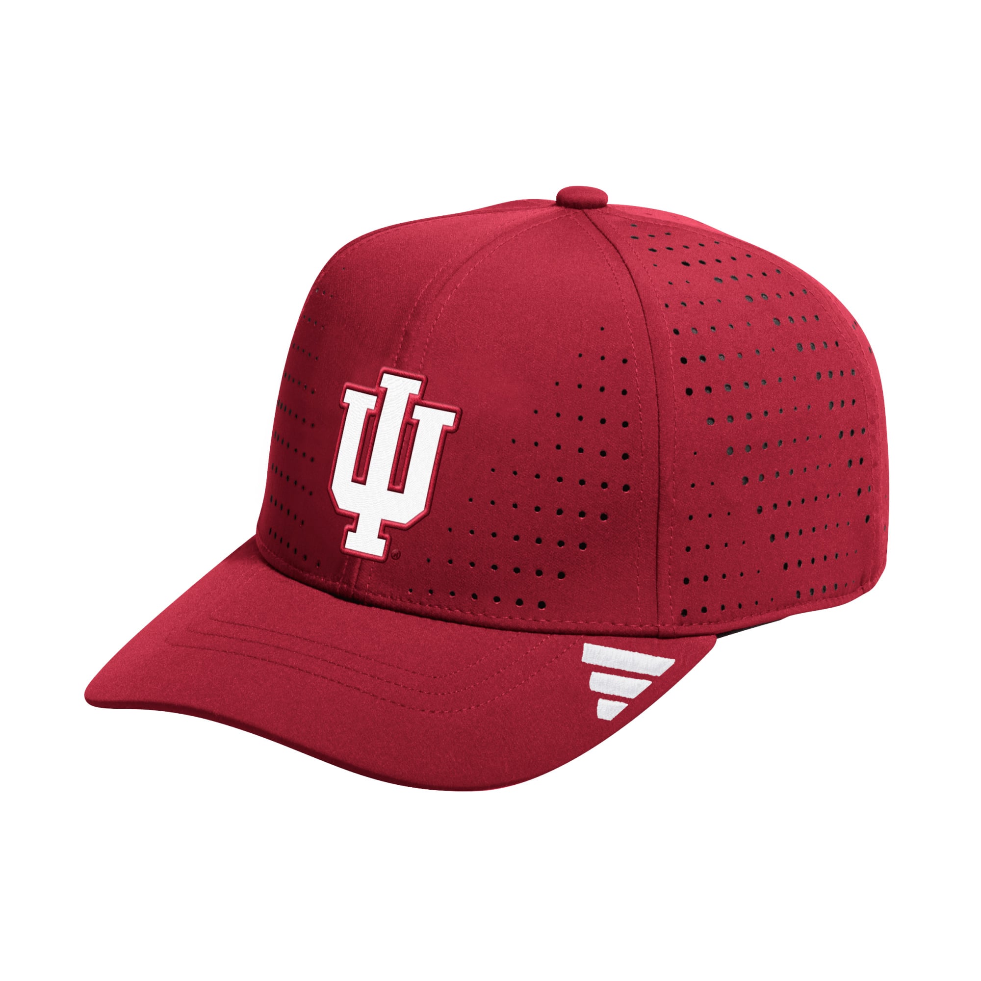 Men's adidas Crimson Indiana Hoosiers Inline Adjustable Hat