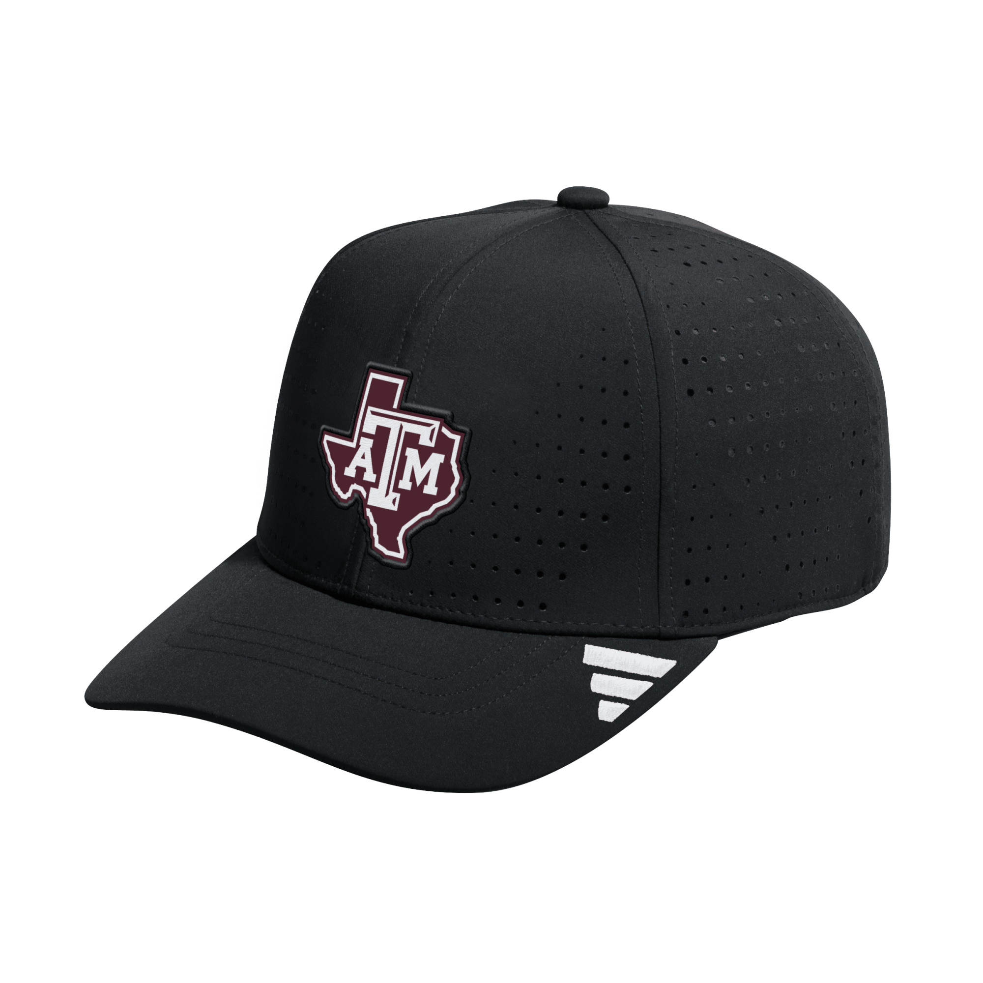 Men's adidas Black Texas A&M Aggies Inline Adjustable Hat