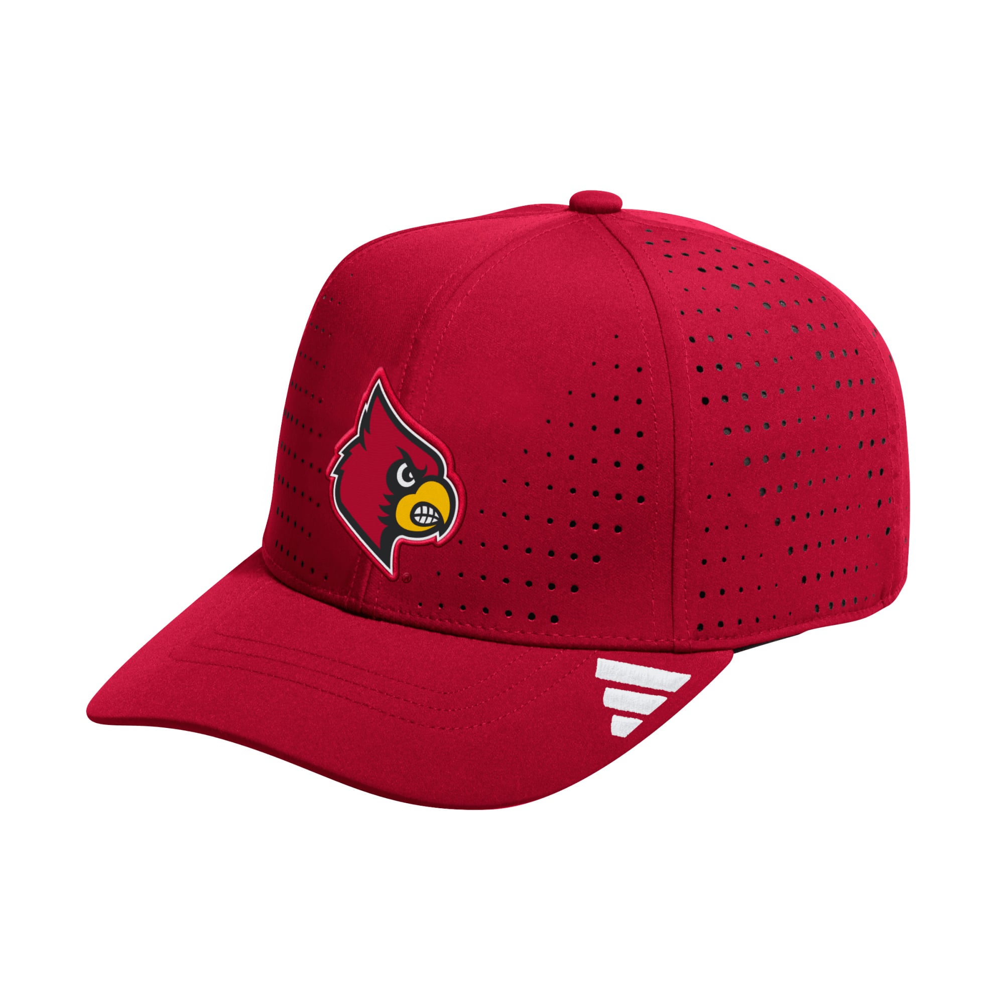 Men's adidas Red Louisville Cardinals Inline Adjustable Hat