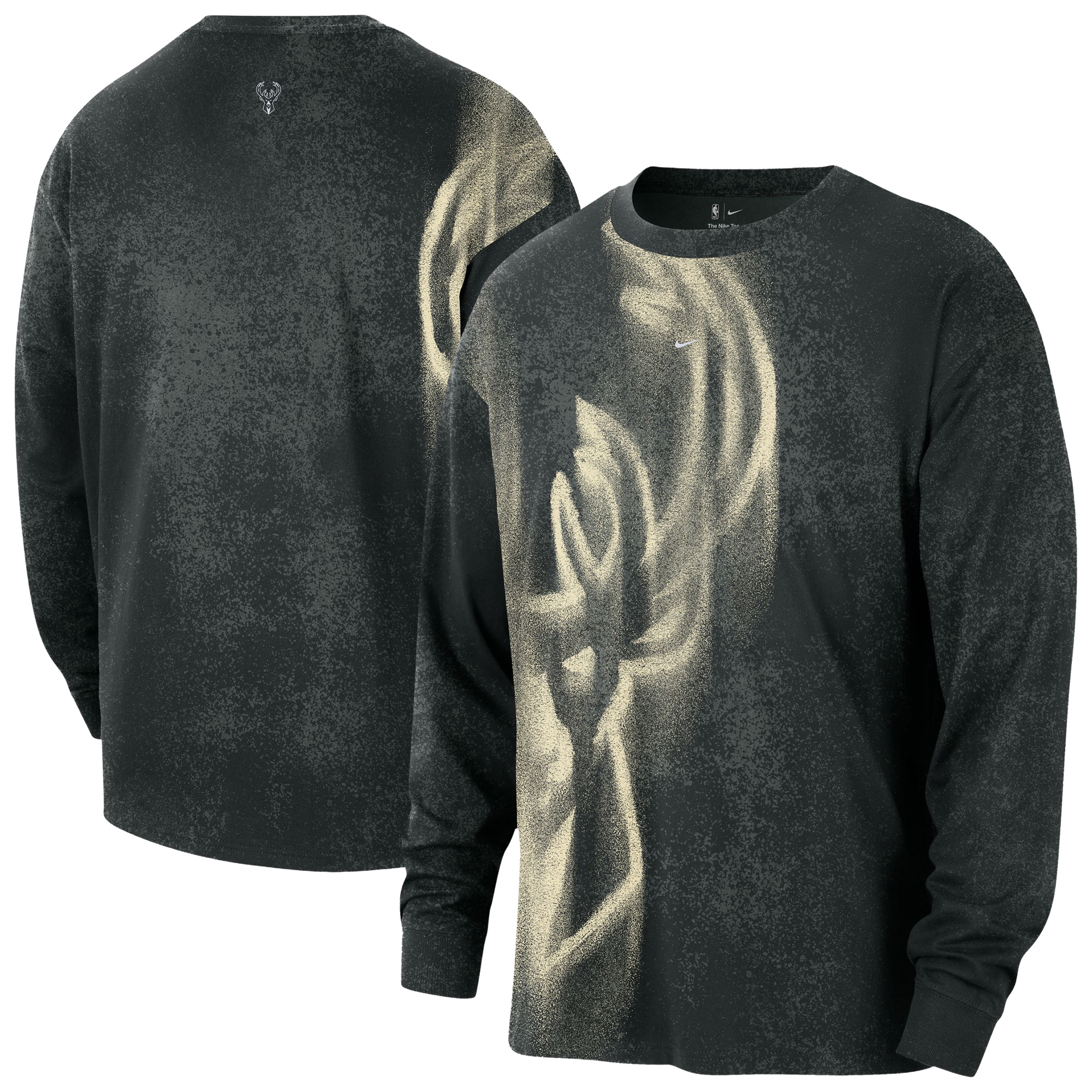 Men's Nike Hunter Green Milwaukee Bucks 2026/27 Standard Issue Game Theater Team Anthem Long Sleeve T-Shirt