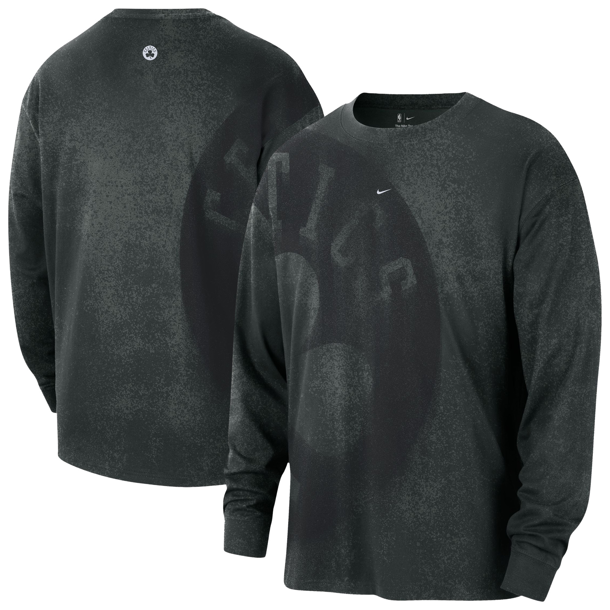 Men's Nike Dark Green Boston Celtics 2026/27 Standard Issue Game Theater Team Anthem Long Sleeve T-Shirt