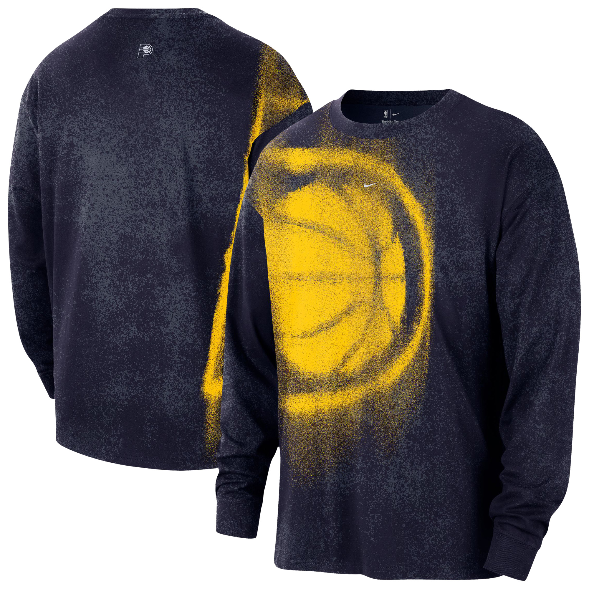 Men's Nike Navy Indiana Pacers 2026/27 Standard Issue Game Theater Team Anthem Long Sleeve T-Shirt